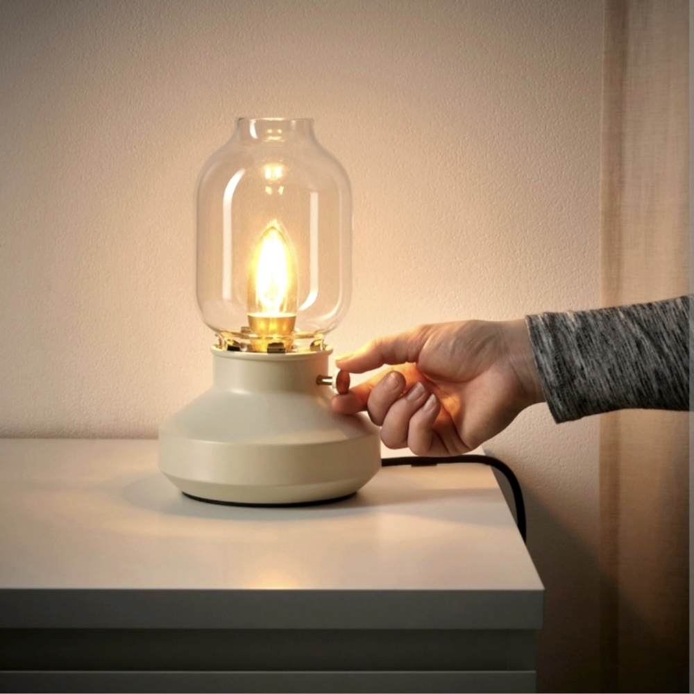 TÄRNABYTable lamp, beige